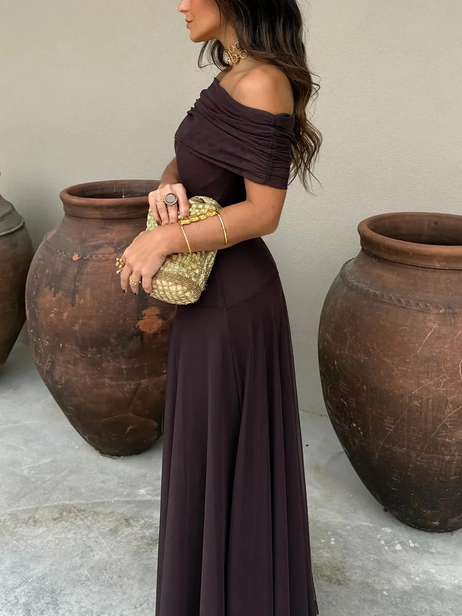 Soltherisse | Off Shoulder Evening Maxi Dress