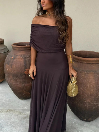 Soltherisse | Off Shoulder Evening Maxi Dress