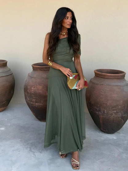 Soltherisse | Off Shoulder Evening Maxi Dress