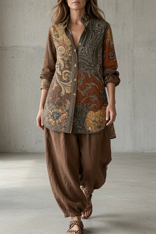 Halcyon | Vintage Printed Two Piece Set