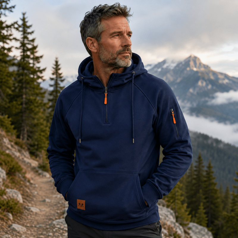 Vance | Casual Half Zip Pullover Hoodie