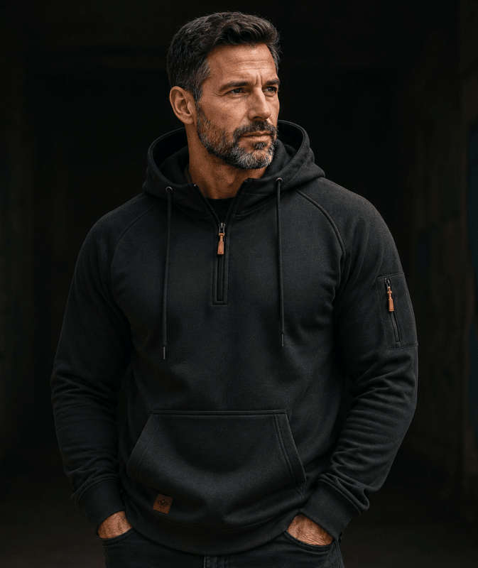 Vance | Casual Half Zip Pullover Hoodie