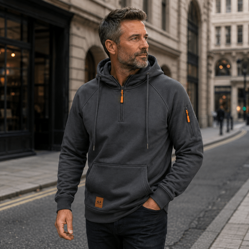 Vance | Casual Half Zip Pullover Hoodie
