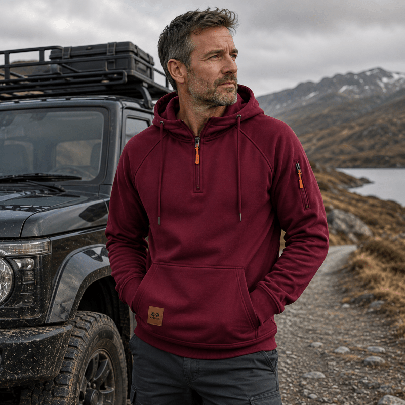 Vance | Casual Half Zip Pullover Hoodie