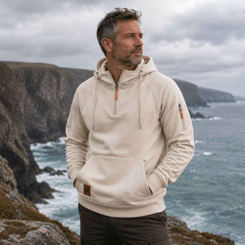 Vance | Casual Half Zip Pullover Hoodie