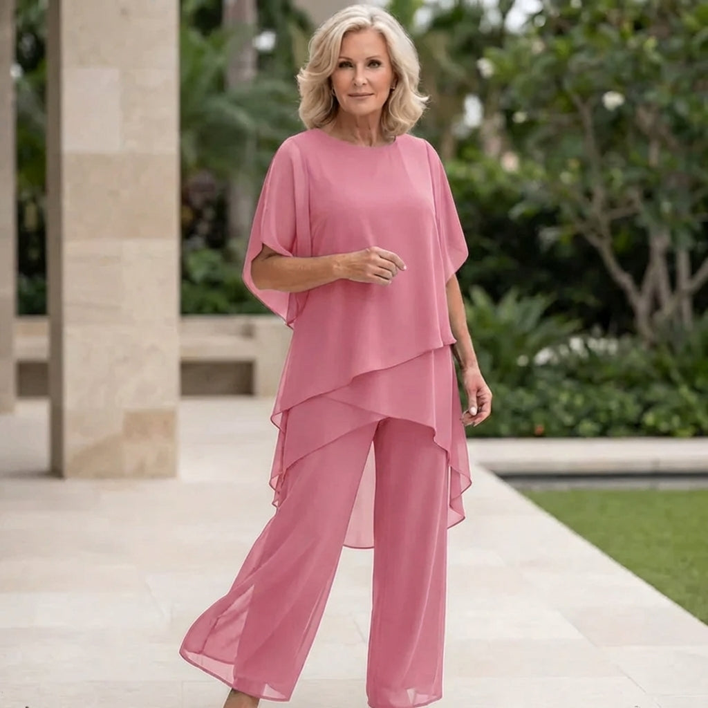 Beatrice | Chiffon Overlay Two Piece Set