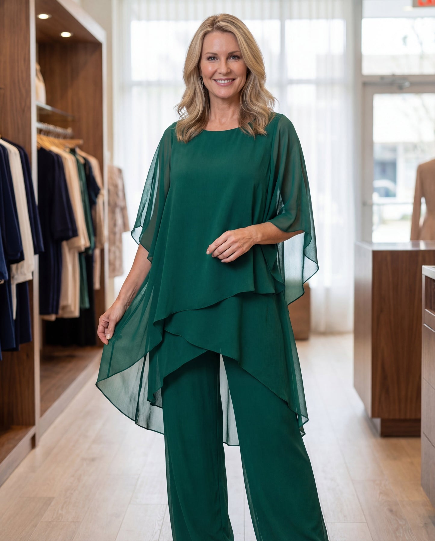 Beatrice | Chiffon Overlay Two Piece Set