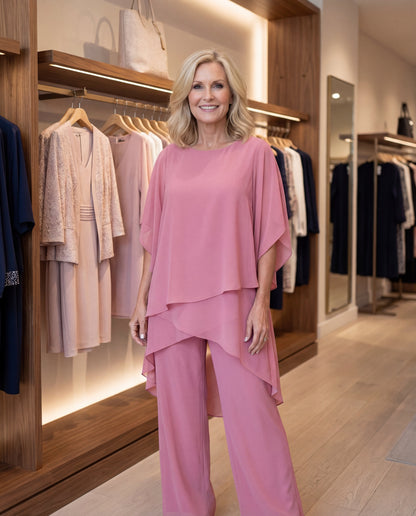 Beatrice | Chiffon Overlay Two Piece Set