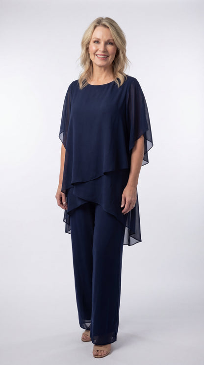 Beatrice | Chiffon Overlay Two Piece Set