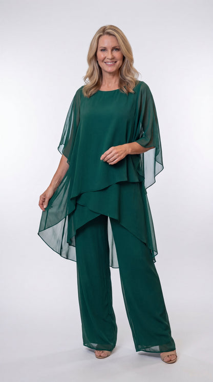Beatrice | Chiffon Overlay Two Piece Set