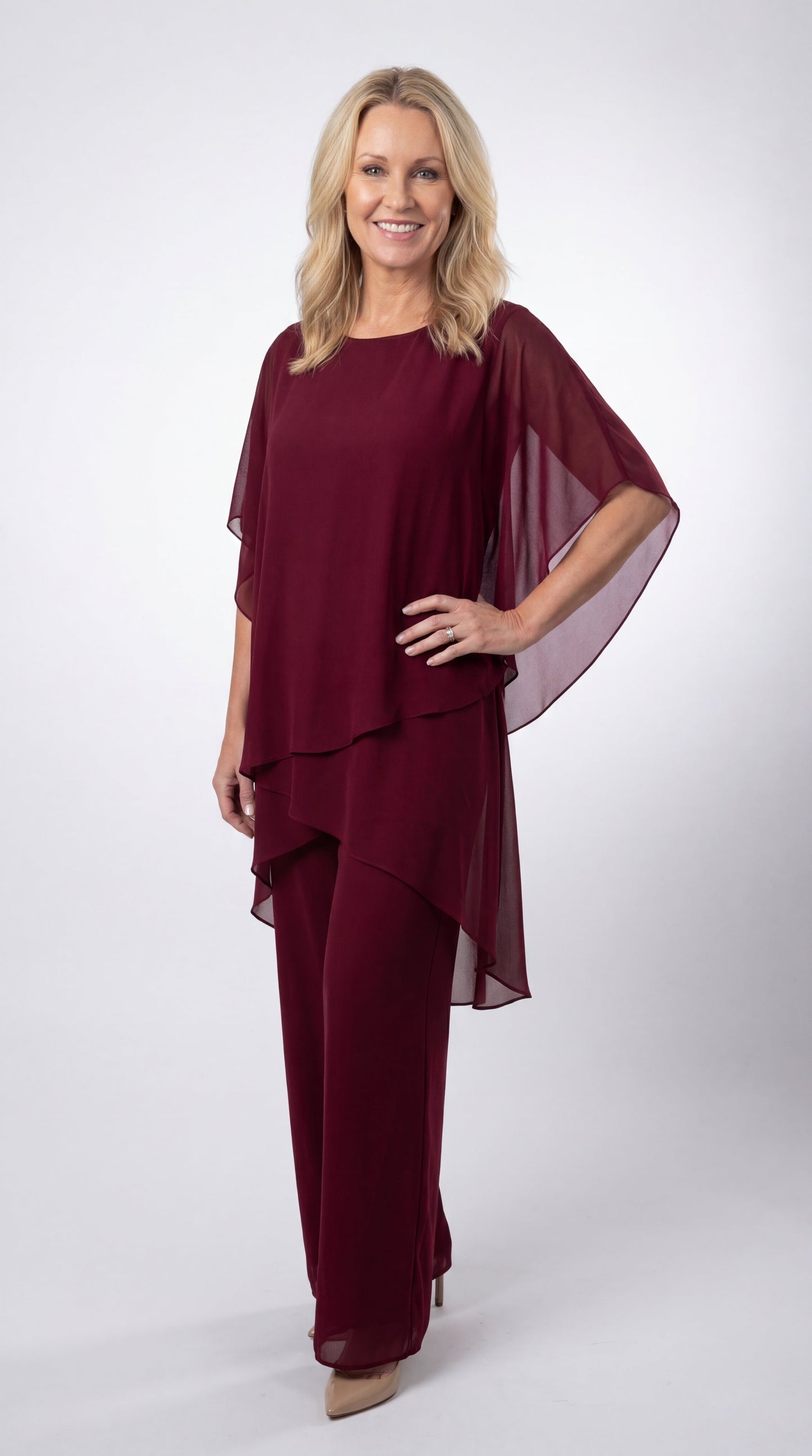 Beatrice | Chiffon Overlay Two Piece Set