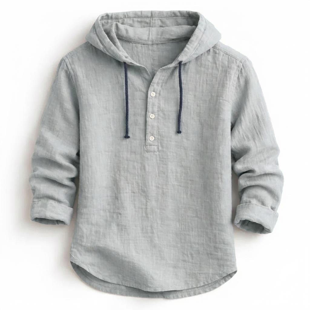 Corven | Hooded Button Casual Shirt