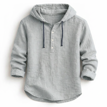 Corven | Hooded Button Casual Shirt