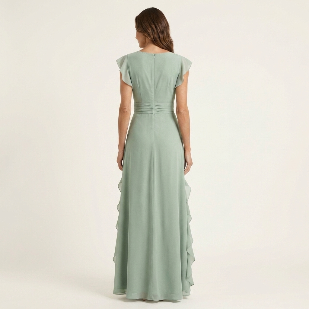 Evelina | Ruffle Wrap Maxi Dress