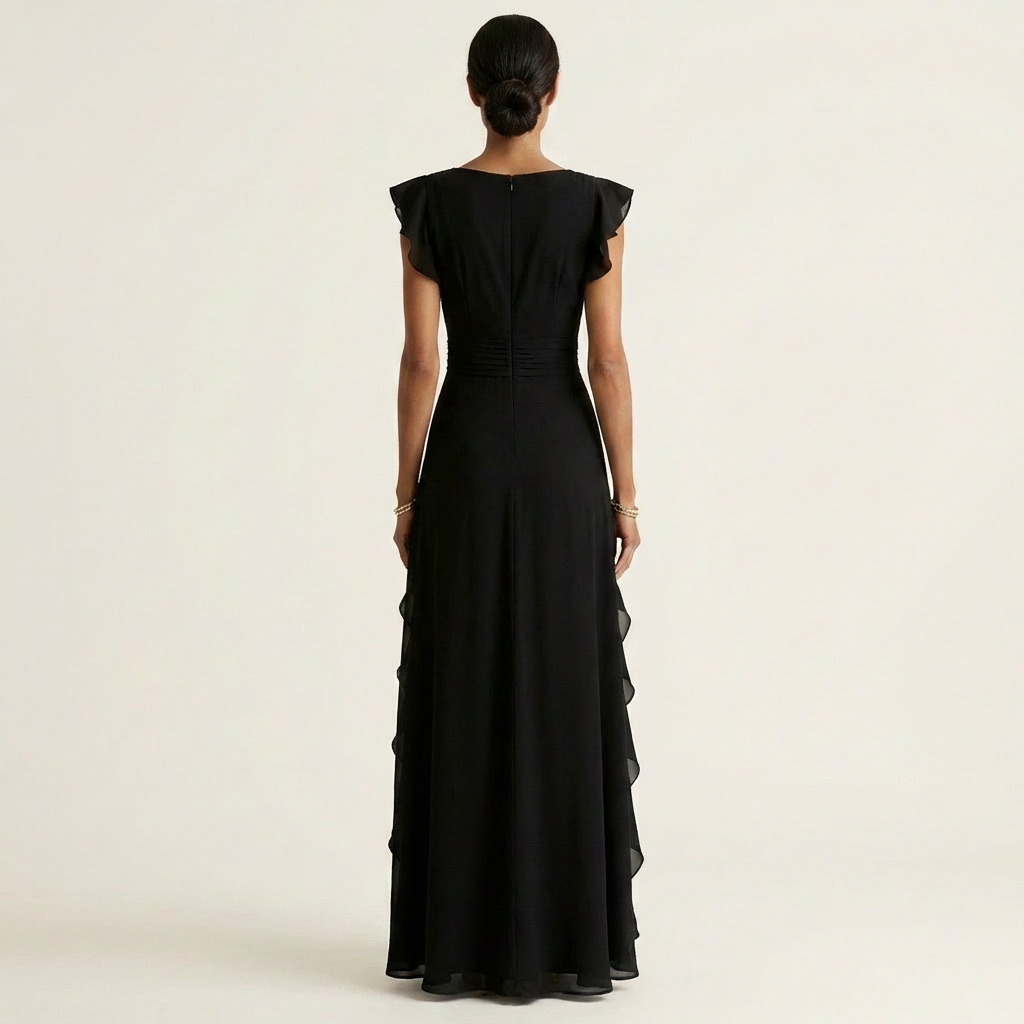 Evelina | Ruffle Wrap Maxi Dress