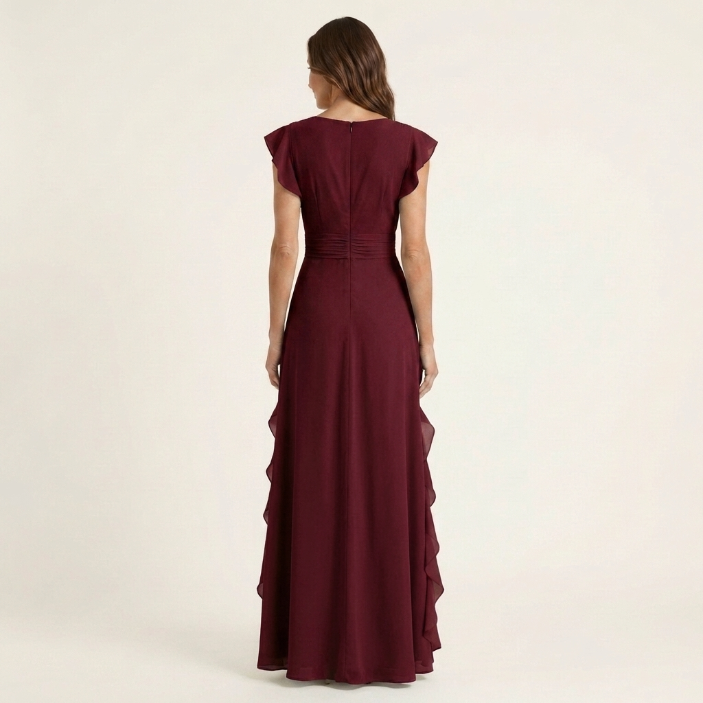 Evelina | Ruffle Wrap Maxi Dress