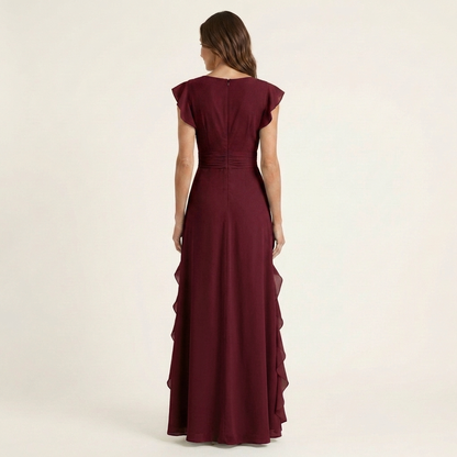 Evelina | Ruffle Wrap Maxi Dress