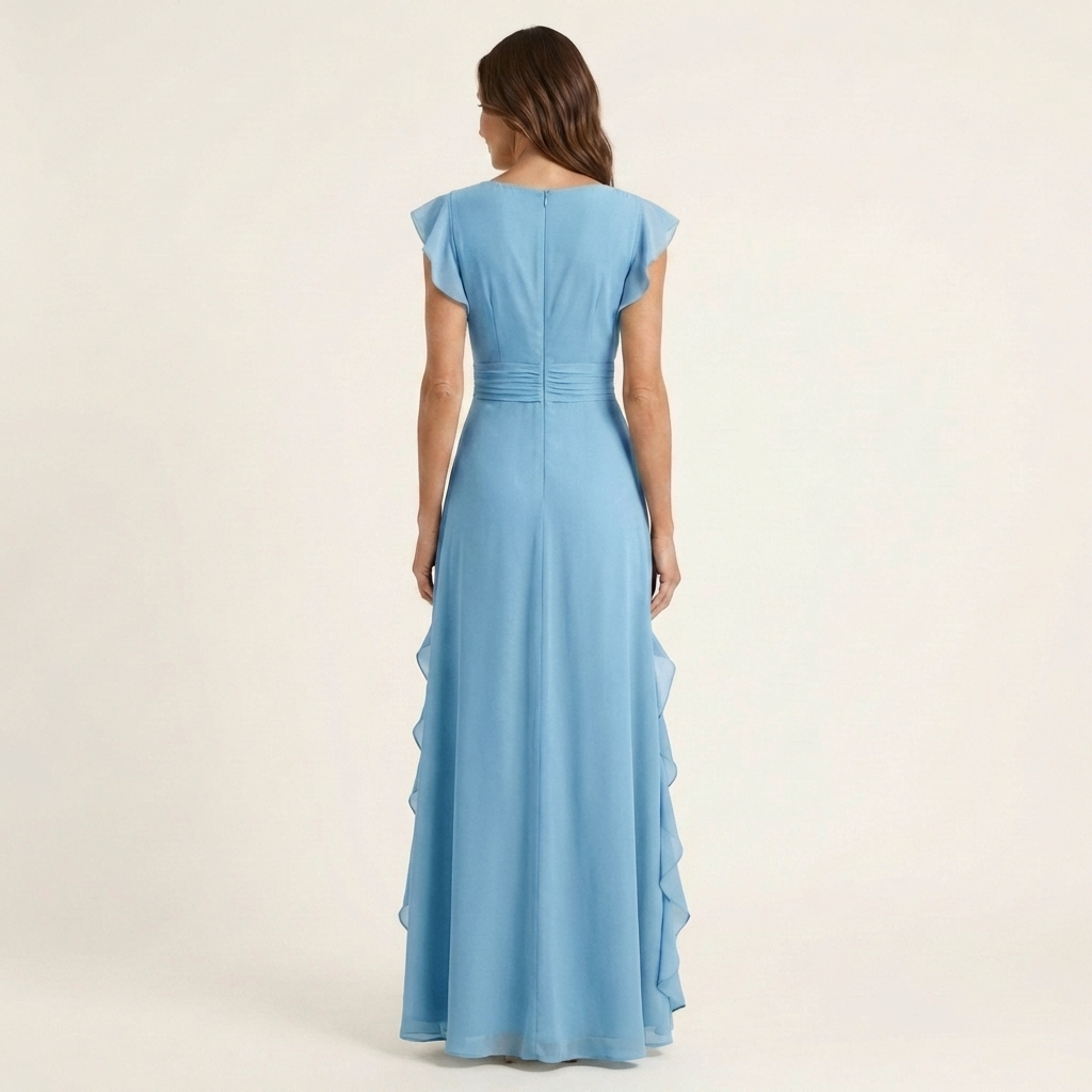 Evelina | Ruffle Wrap Maxi Dress