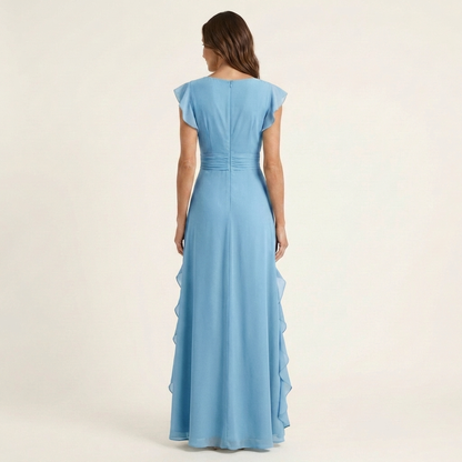 Evelina | Ruffle Wrap Maxi Dress
