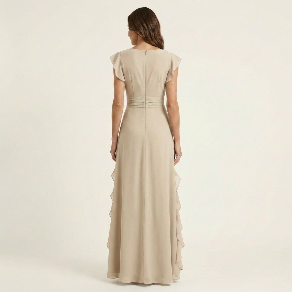 Evelina | Ruffle Wrap Maxi Dress