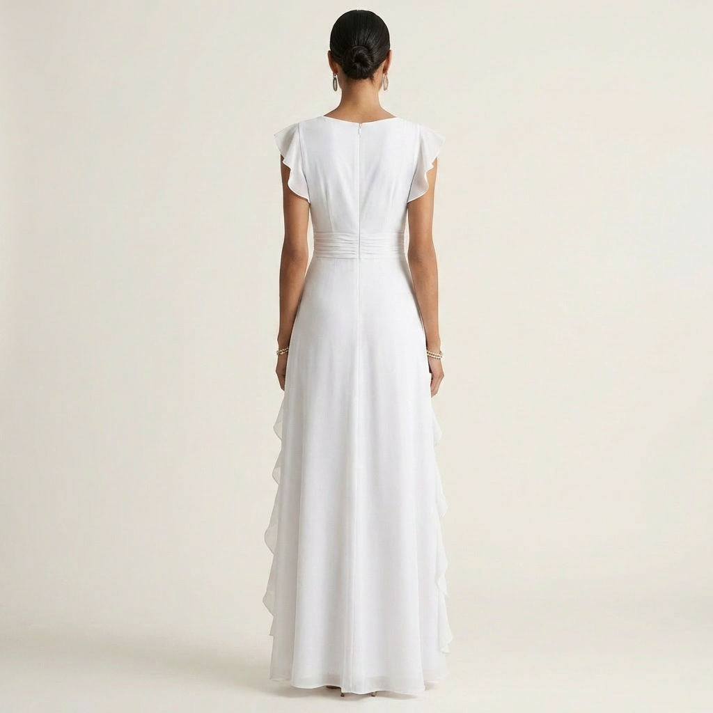 Evelina | Ruffle Wrap Maxi Dress