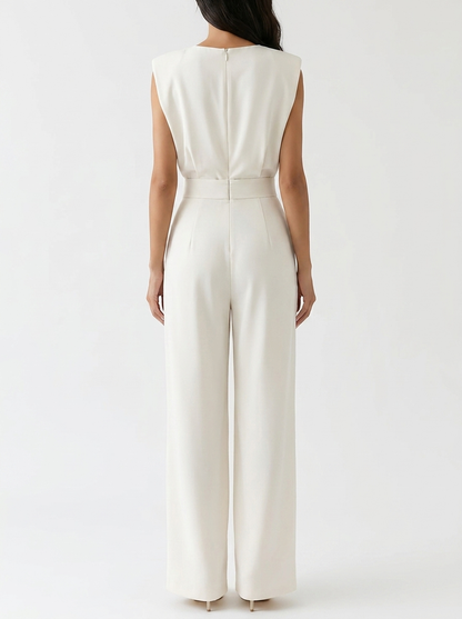 Solavienne | Elegant Wide Leg Jumpsuit
