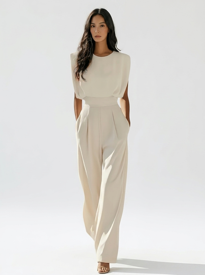 Solavienne | Elegant Wide Leg Jumpsuit