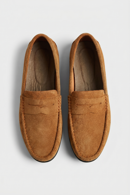 Reed | Classic Suede Penny Loafers