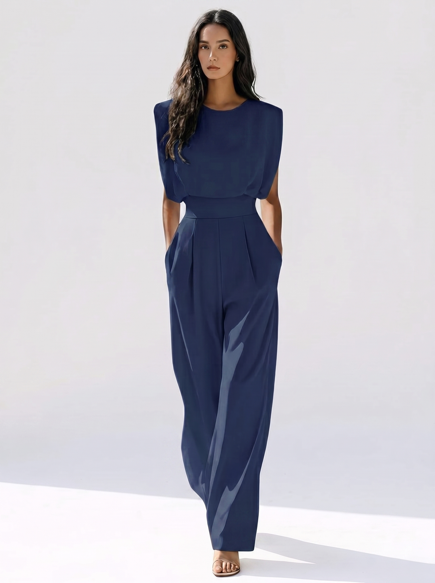 Solavienne | Elegant Wide Leg Jumpsuit