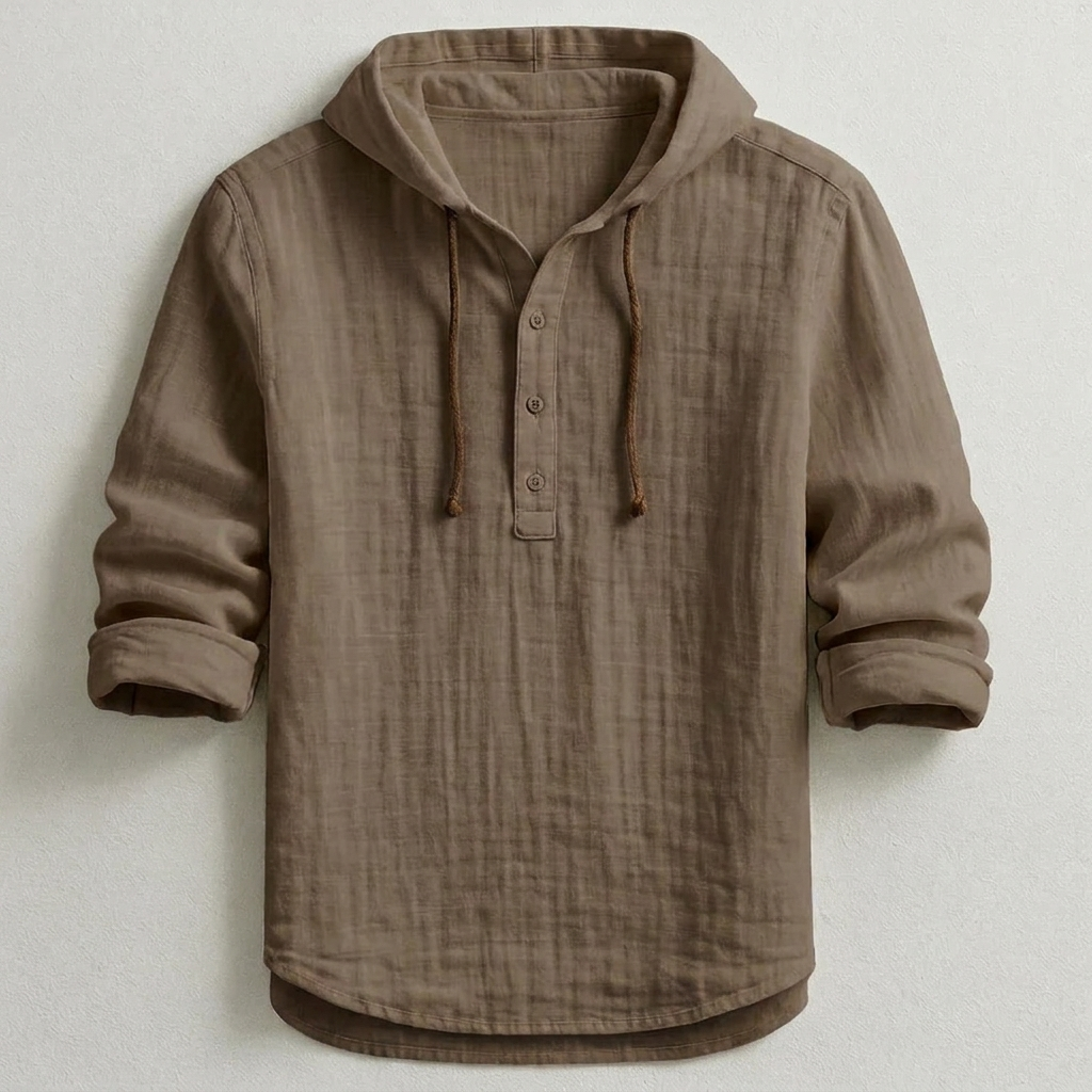 Daxton | Lightweight Long Sleeve Hooded Shirt