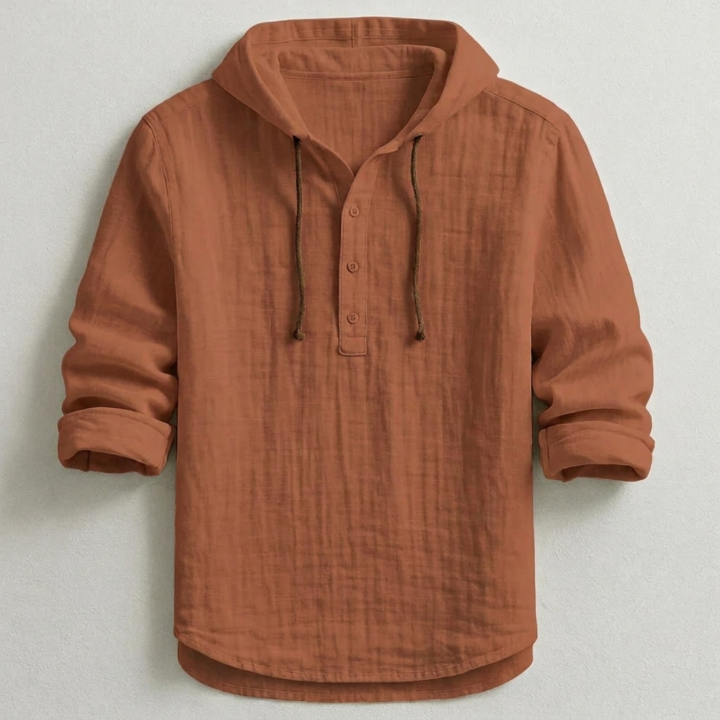 Daxton | Lightweight Long Sleeve Hooded Shirt