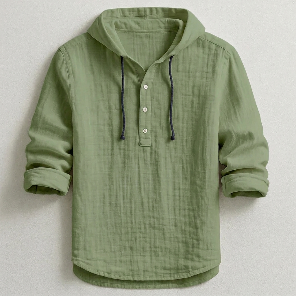 Daxton | Lightweight Long Sleeve Hooded Shirt