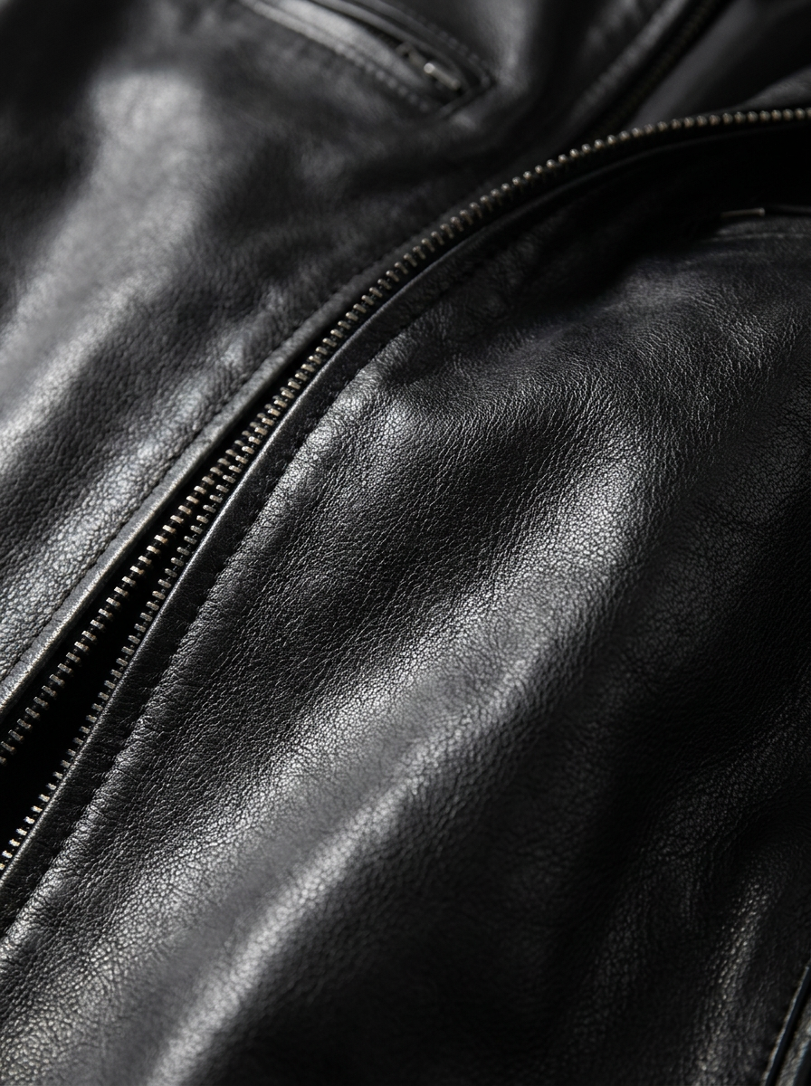 Oberon | Slim Fit Zip Front Biker Jacket