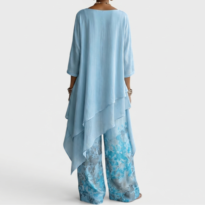 Cirelle | Asymmetrical Tunic Two Piece Set