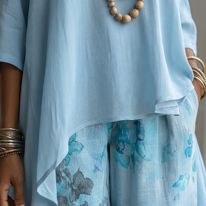 Cirelle | Asymmetrical Tunic Two Piece Set
