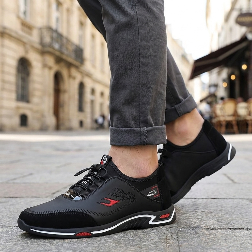 Keaton | Lightweight Elastic Lace Walking Shoes