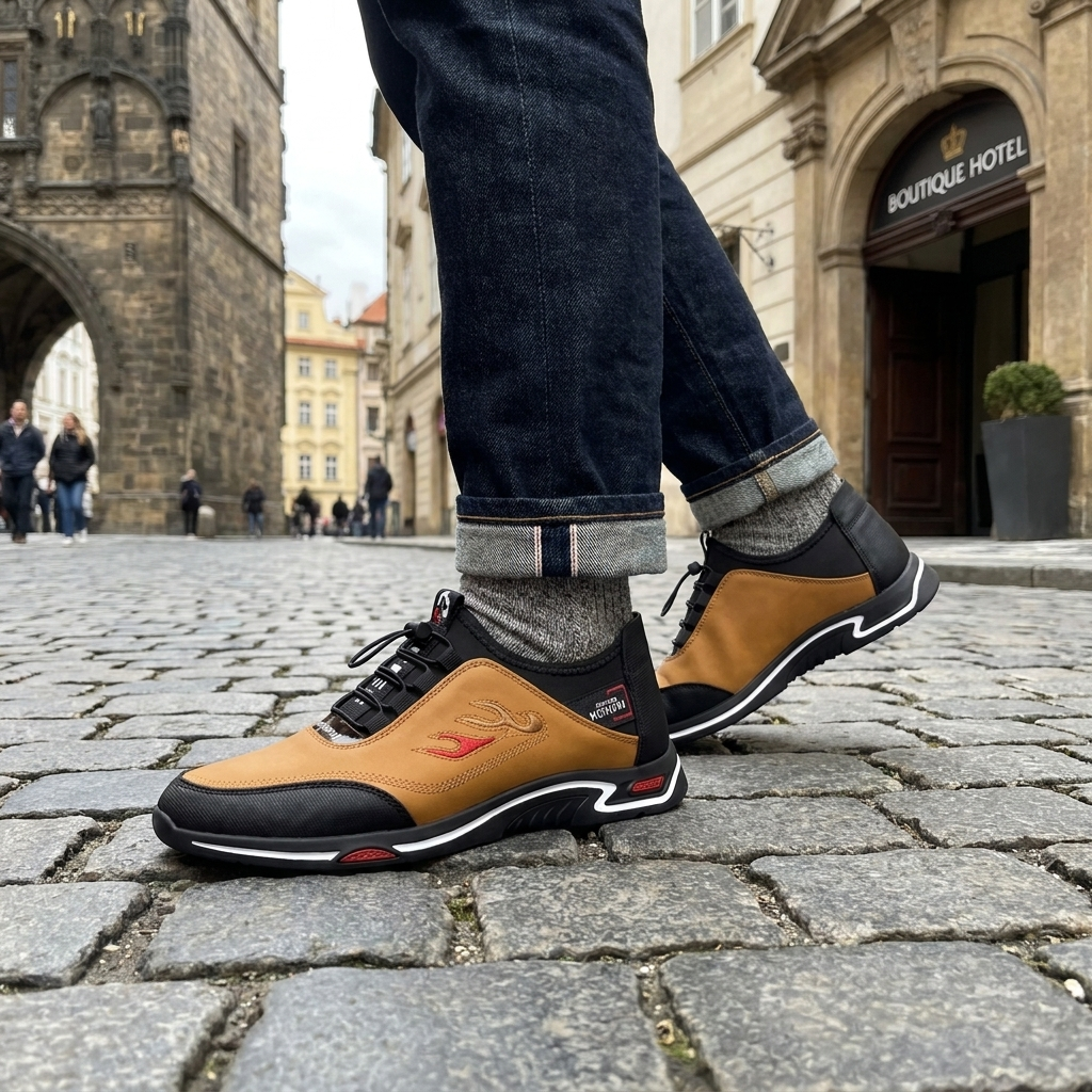 Keaton | Lightweight Elastic Lace Walking Shoes