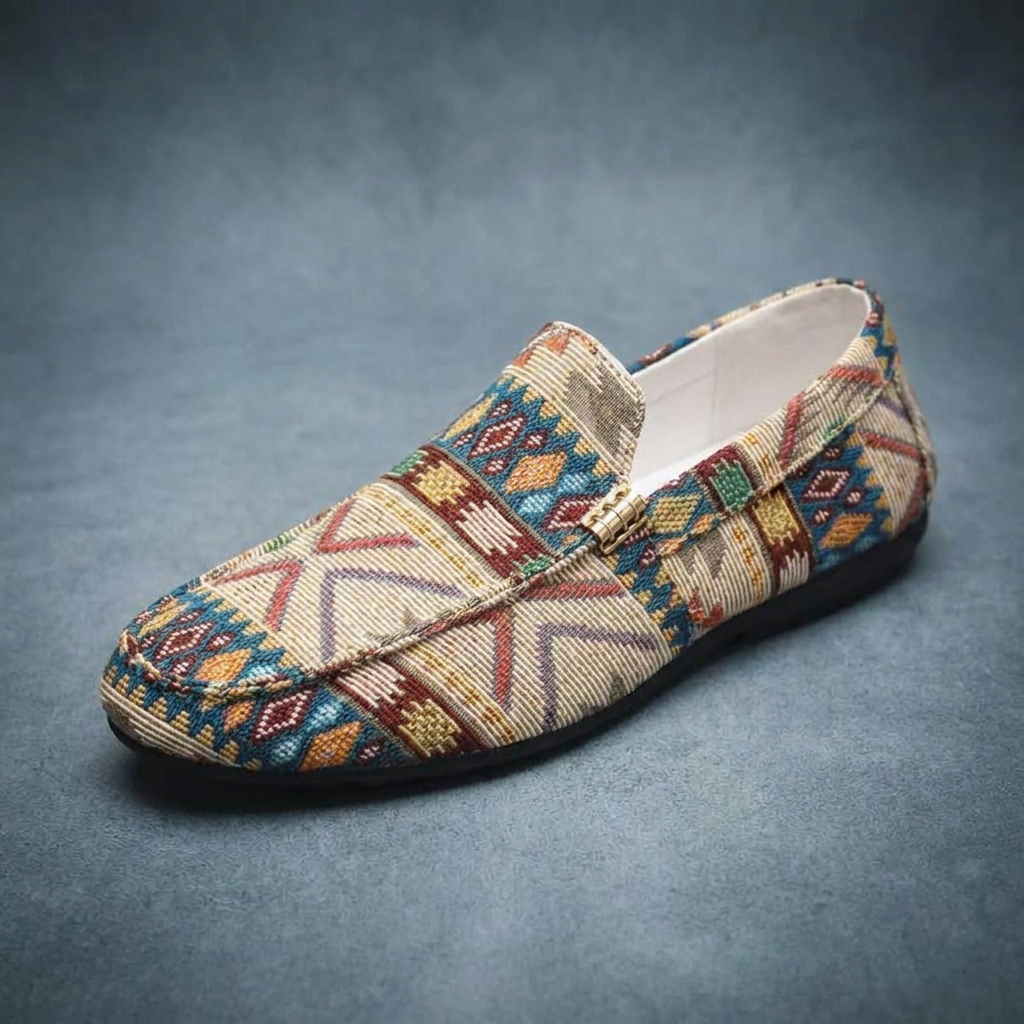 Darian | Tribal Print Comfort Loafers