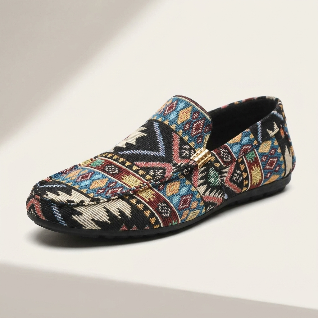 Darian | Tribal Print Comfort Loafers