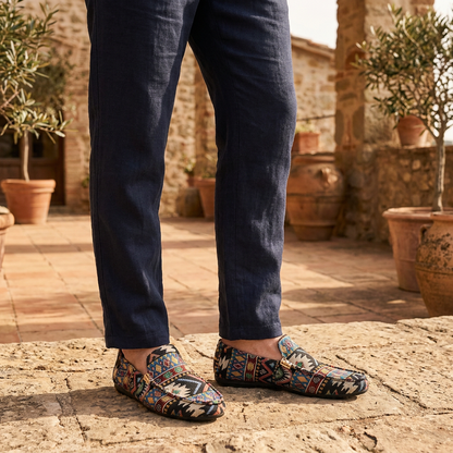 Darian | Tribal Print Comfort Loafers