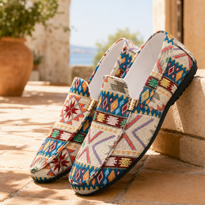 Darian | Tribal Print Comfort Loafers