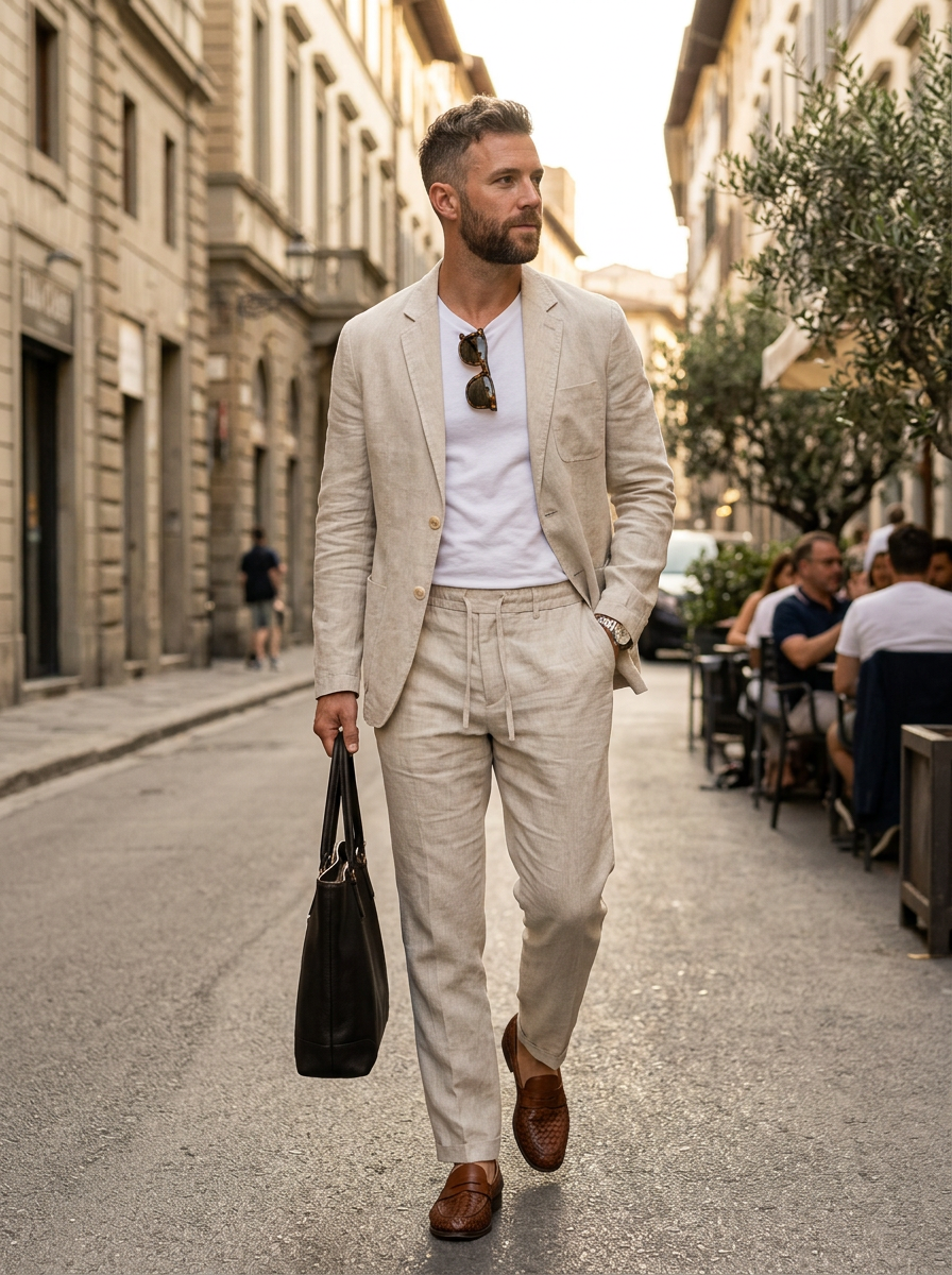 Fairmont | Tailored Linen Suit Set