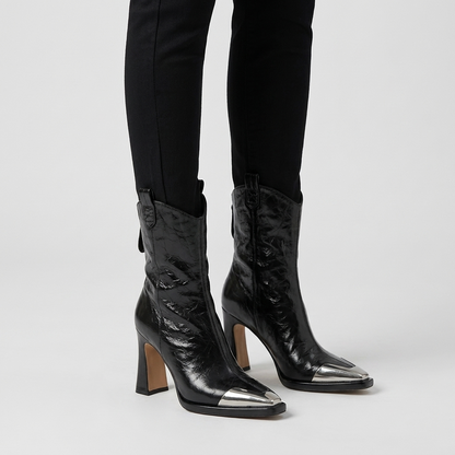 Sorelia | Statement Block Heel Ankle Boots