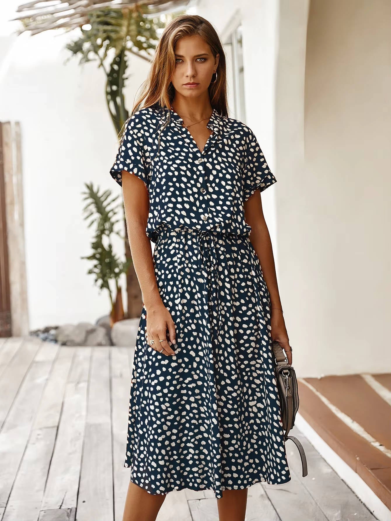 Primrose | Printed Tie Waist Midi Dress