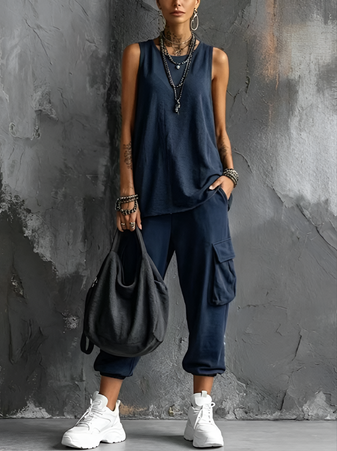 Zariah | Relaxed Cargo Two Piece Set