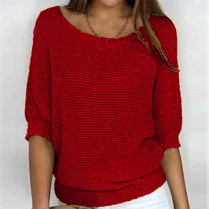 Novessia | Loose Fit Batwing Sweater