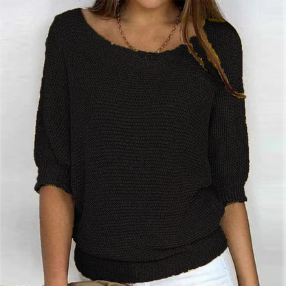 Novessia | Loose Fit Batwing Sweater