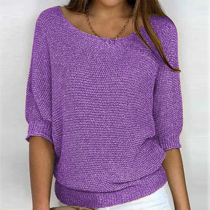 Novessia | Loose Fit Batwing Sweater