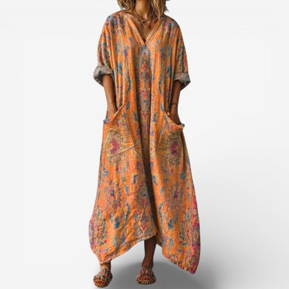 Loravyn | Relaxed Paisley Lounge Dress