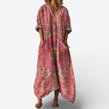 Loravyn | Relaxed Paisley Lounge Dress